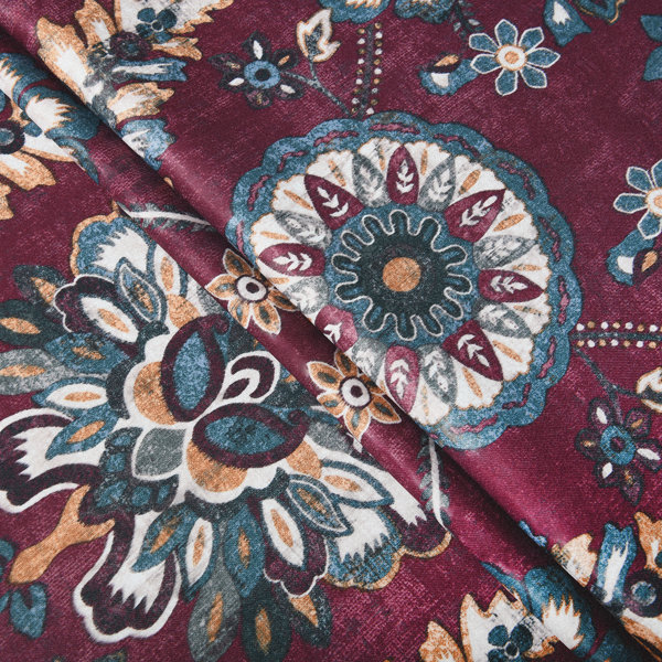 Canora Grey Alecsa Damask Blackout Grommet Curtain Panel Wayfair